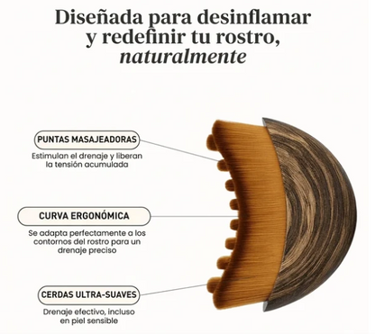 Cepillo Drenaje Linfático Facial