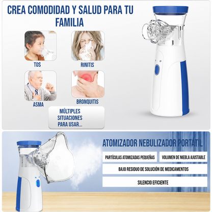 Nebulizador De Inhalación Portatil Recargable