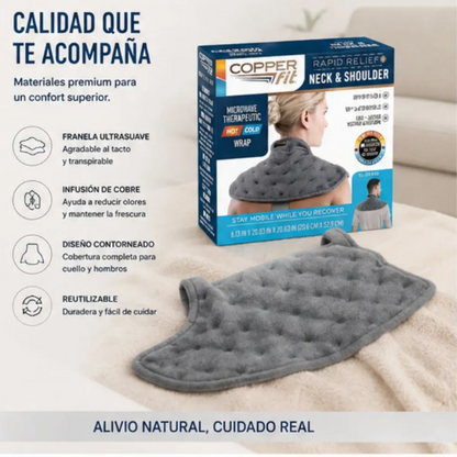 Manta Calor y Frío Alivia Dolores Cuello y Hombros
