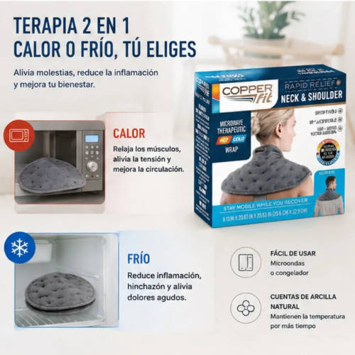 Manta Calor y Frío Alivia Dolores Cuello y Hombros